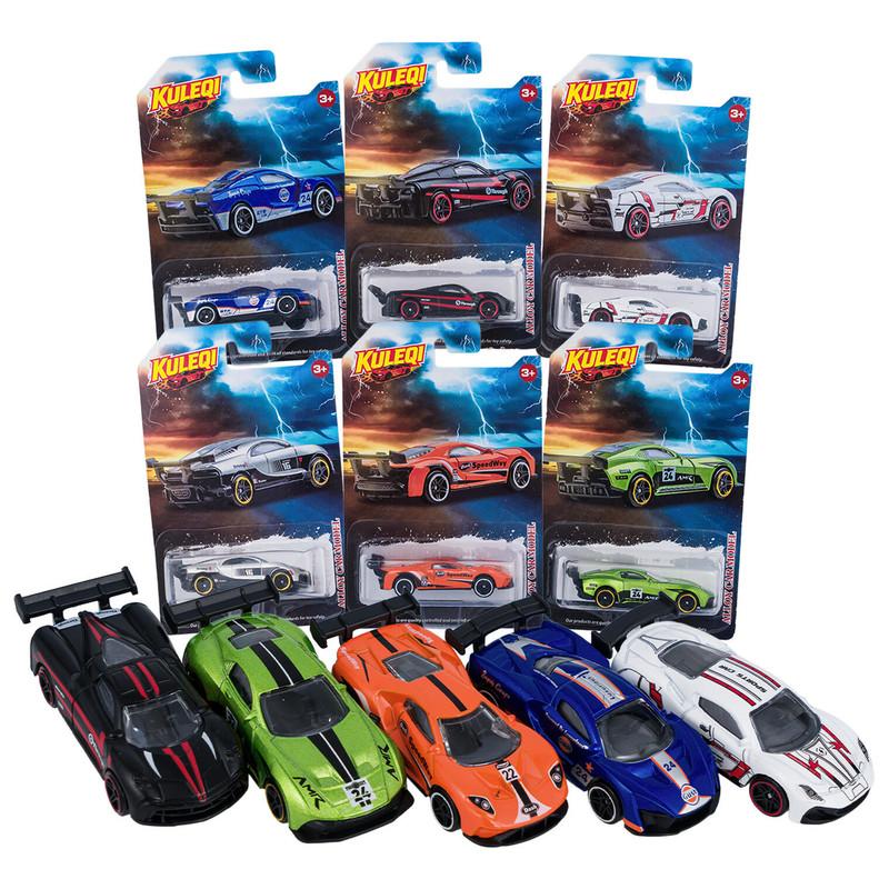 Alloy Diecast Sliding Toy Car Models, 3", Assorted image