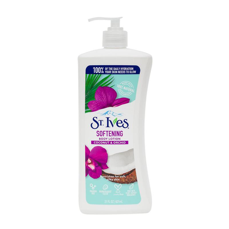 St. Ives Softening Body Lotion, 21 fl oz, Coconut & Orchid image