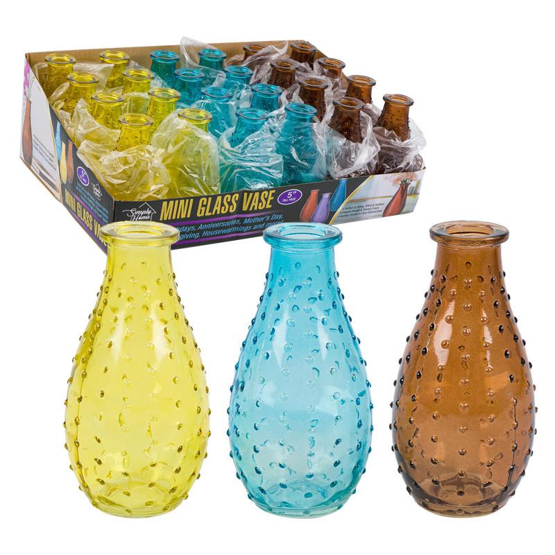 Glass Vase- 5" H- 3 Assortments image