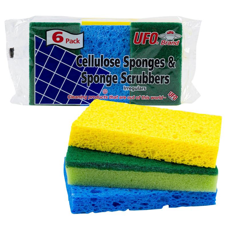 UFO Cellulose Sponge & Scrubber, 6-Pack image