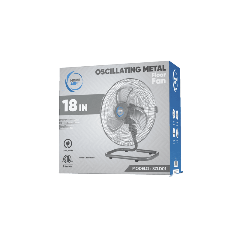 18 Inch Oscillating Metal Floor Fan – FO-18S image