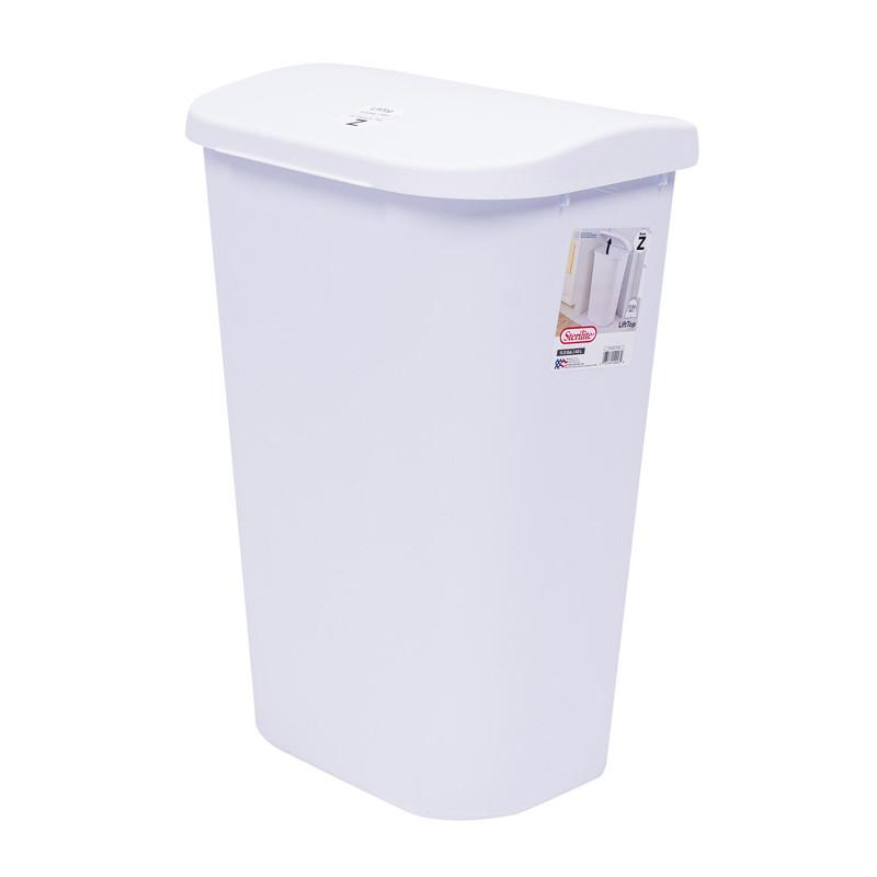 Sterilite 11-gal Wastebasket with Lift-Top Lid image