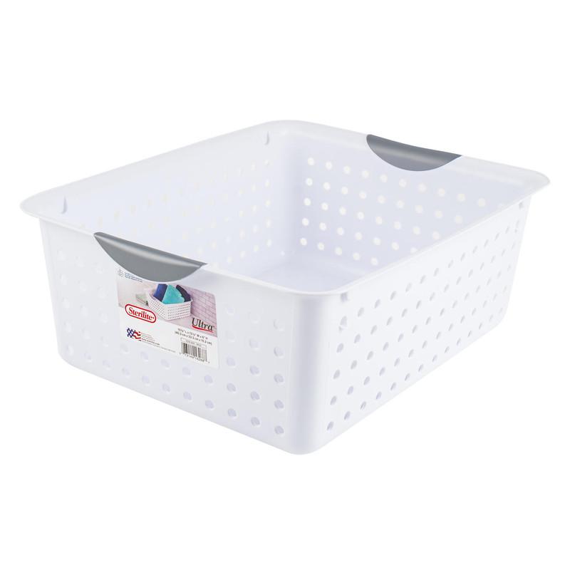 Sterilite Ultra Basket, 15 7/8" L, White image