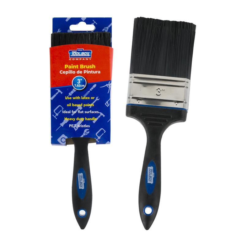 Paint Brush W/ Plastic Handle- 3" image