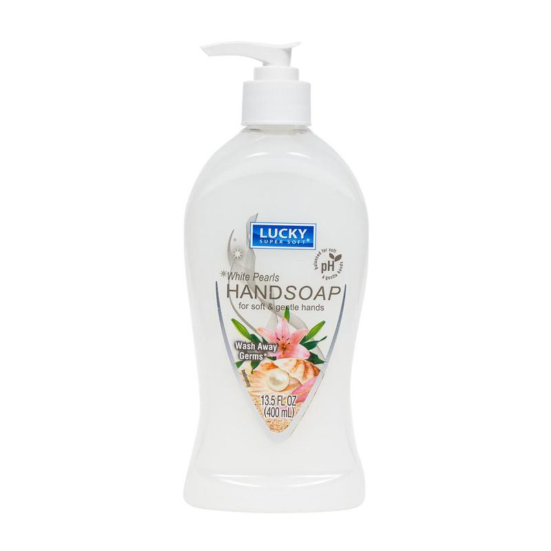 Lucky Super Soft Liquid Handsoap, 13.5 oz/400ml, White Pearls image