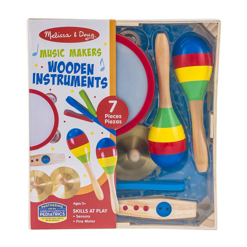 Melissa & Doug Music Makers 7-Piece Wooden Musical Instrument Set image