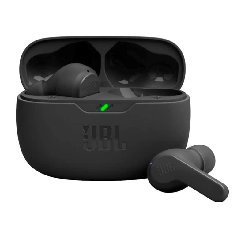 JBL Vibe Beam - True Wireless JBL Deep Bass Sound Earbuds, Bluetooth 5.2, Water & Dust Resistant, Hands-Free Call with VoiceAware, Up to 32 Hours of Battery Life (Black) image