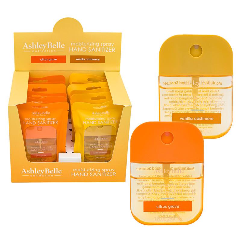 Ashley Belle Moisturizing Spray Hand Sanitizer, 1 oz, Citrus Grove and Vanilla Cashmere, Assorted image
