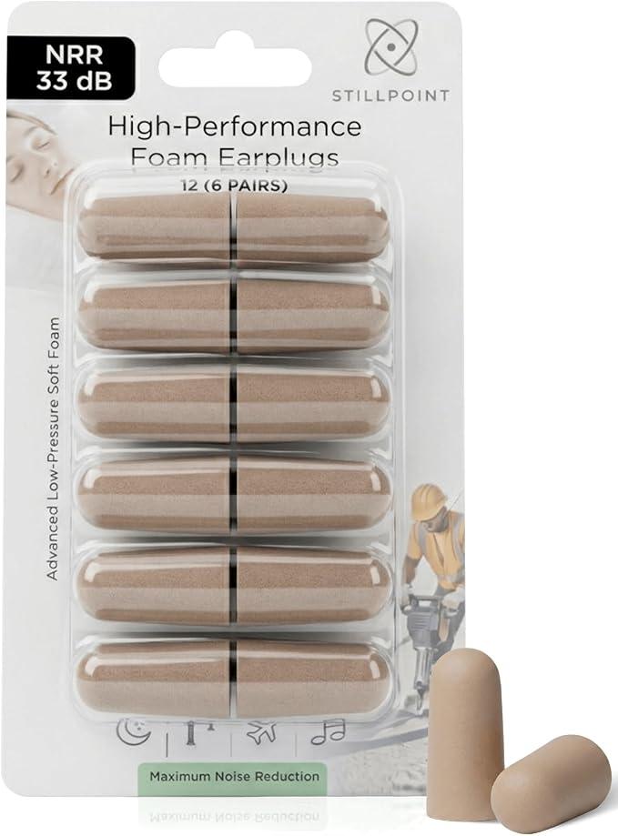EARPLUGS 33DB (12 PAIRS) (Clamshell) image