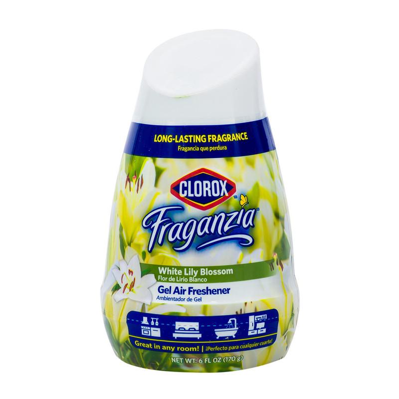 Clorox Fraganzia Gel Air Freshener - 6oz/170g - White Lily Blossom - Long Lasting Fragrance image