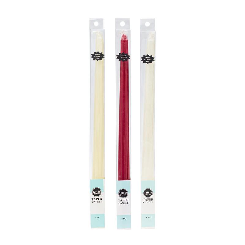 Taper Candle 12", Assorted Colors image