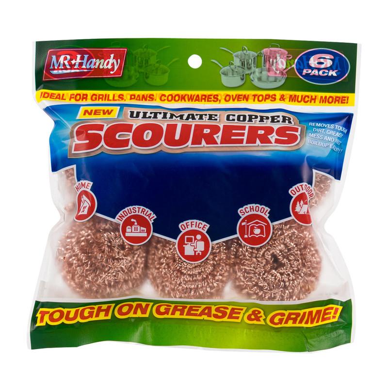 Scourer Ball,6pc Stainless Steel Wire Copper