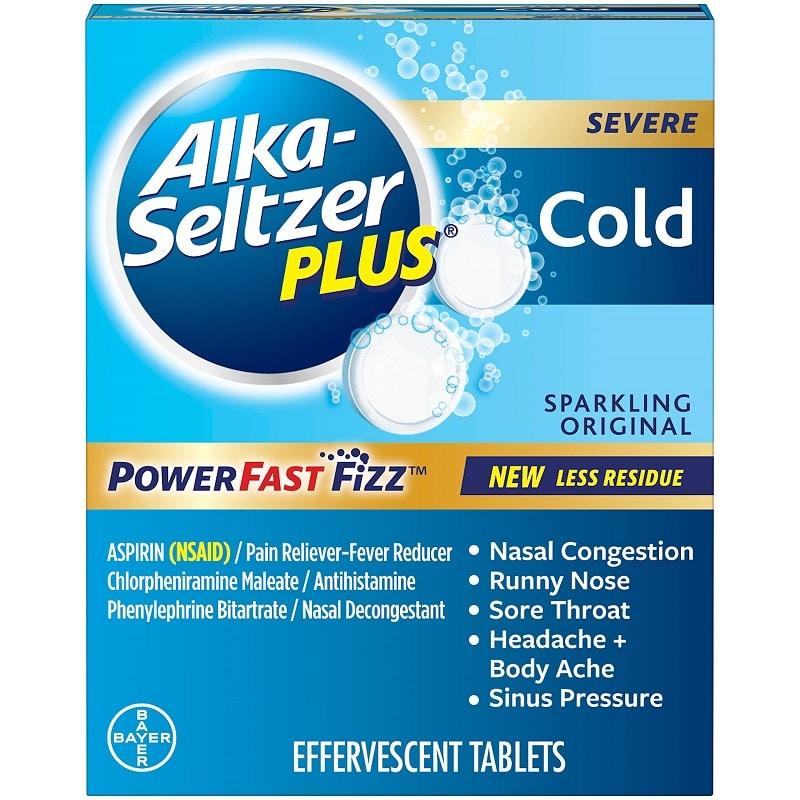 Alka-Seltzer® Cold Plus Gravity Retail Display – 25 Pouches / Display image