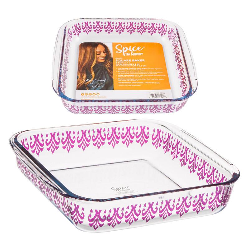 Spice by Tia Mowry 1.8 Quart Glass Square Baker image