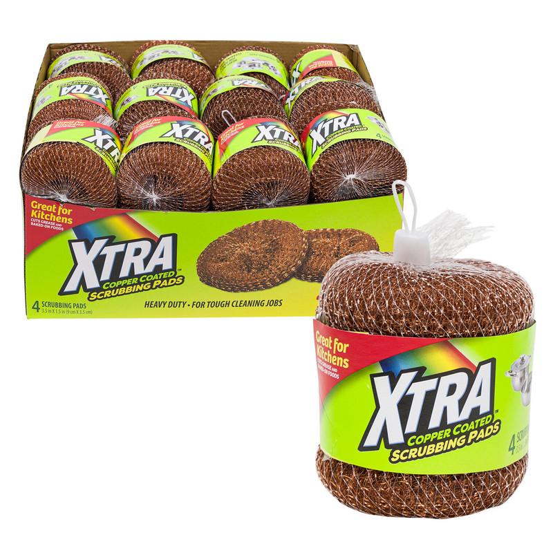 Xtra Copper Coated Scrubbing Pads, 4 Pack image