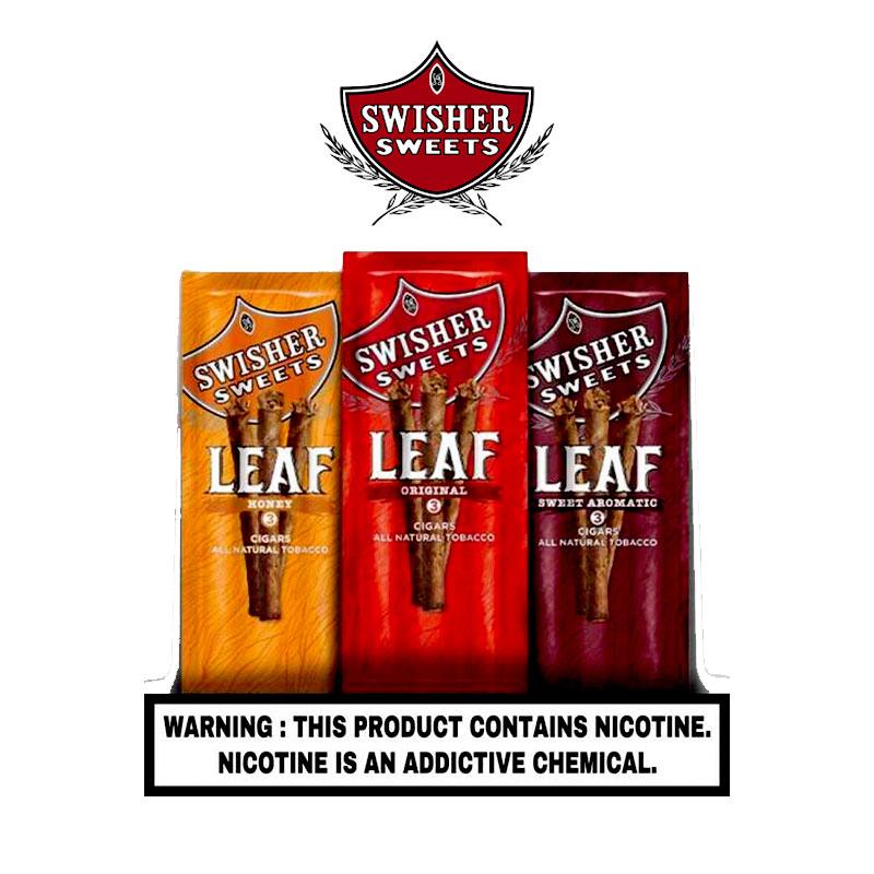 Swisher Sweets® Leaf Cigars 3 Count Pouches – 10 Pouches / Display image