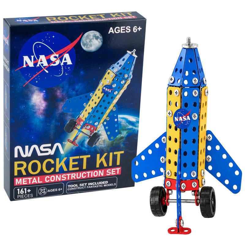NASA Rocket Kit Metal Construction Set, 161 Pieces, Educational Toy image