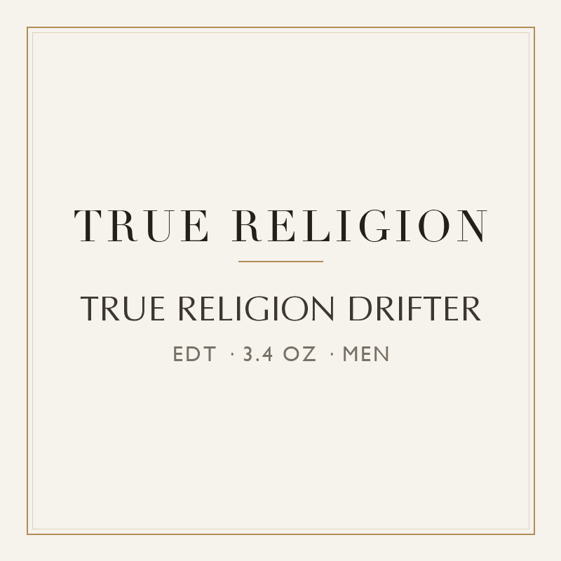 TRUE RELIGION DRIFTER - EAU DE TOILETTE SPRAY 3.4 oz / 100 ml Men