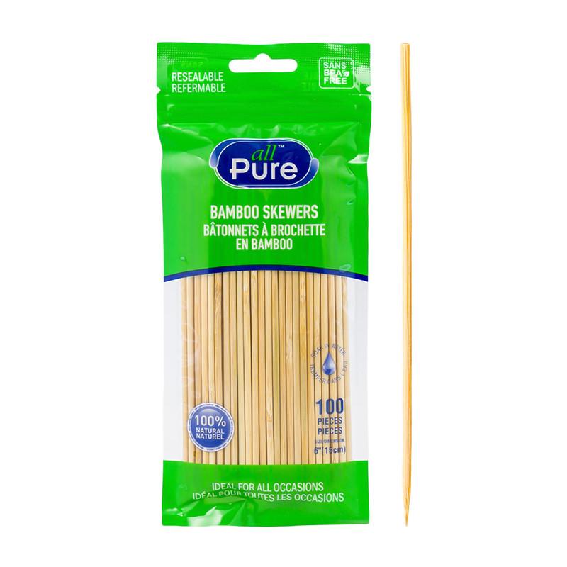 100pc Bamboo Skewers- 6" image