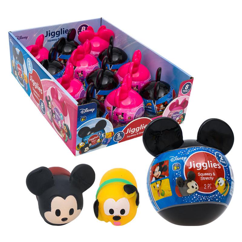 Disney Jigglies Squeezy & Stretchy Toys, 2 Pack, Assorted image