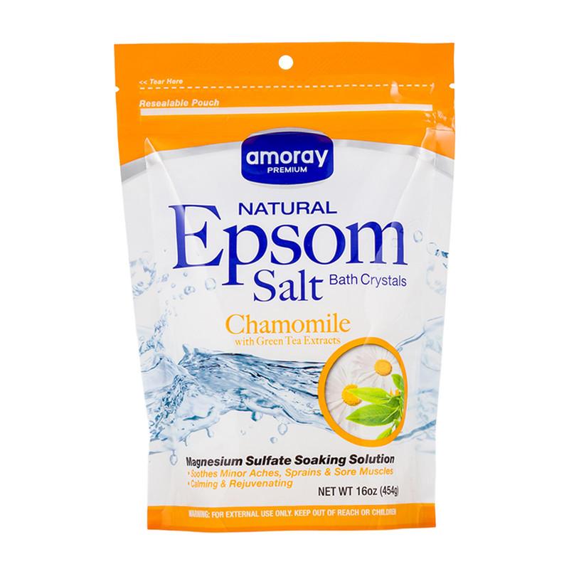 Amoray Natural Epsom Salt Chamomile Bath Crystals, 16oz, image