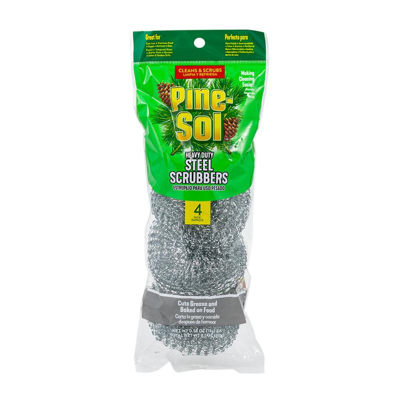 Pine-Sol Heavy-Duty Steel Scrubbers, 4 Pack image