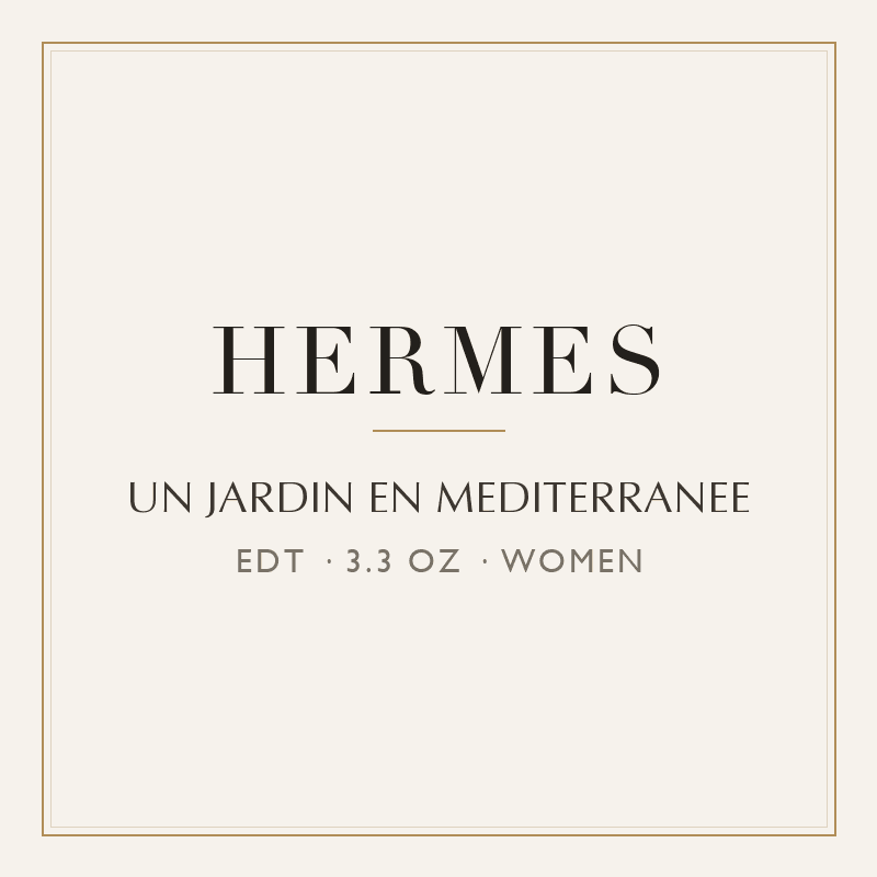 UN JARDIN EN MEDITERRANEE - HERMES - EAU DE TOILETTE SPRAY 3.3oz Women Tester image