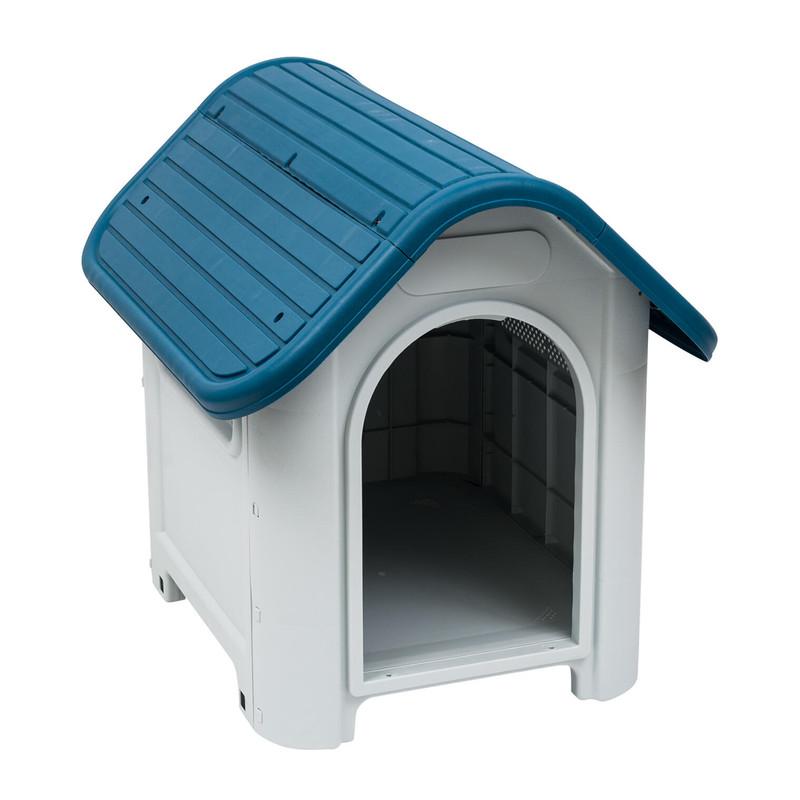 Dog House W/ Blue Roof- 26" H image