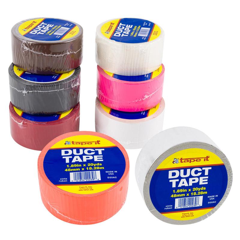 Tape It Duct Tape, 1.89 x 20 yds, Assorted Colors image