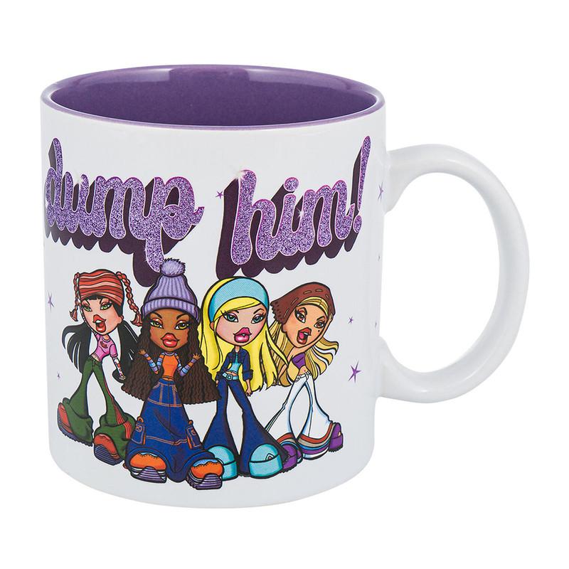 Bratz Dump Him Stars Glitter Ceramic Mug, 20 oz image