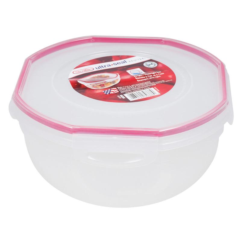 Sterilite Ultra Seal Plastic Food Storage Bowl, 2.5 Qt image