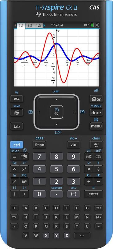 Texas Instruments TI-Nspire CX II CAS Color Graphing Calculator with Student Software (PC/Mac)