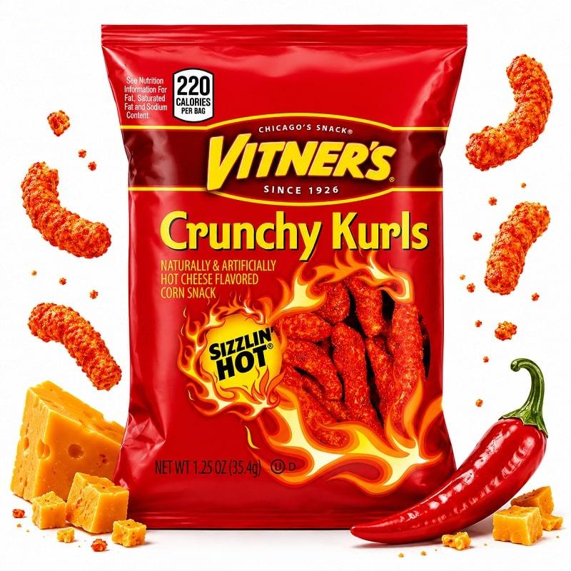 Vitner’s® 1.25oz hot Crunchy Kurls – 28 / Display image