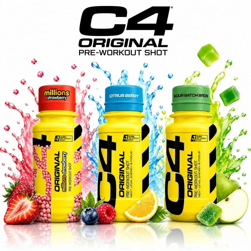 C4 Performance Energy Shots 2oz – 24 pk