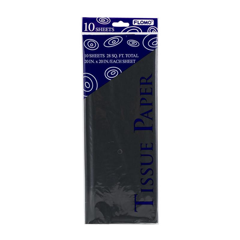 Gift Tissue Paper 10 Sheets, Black image