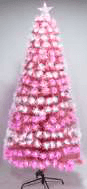 6 ft Pink Fiber-Optic Pre-Lit Christmas Tree TL-F-P05