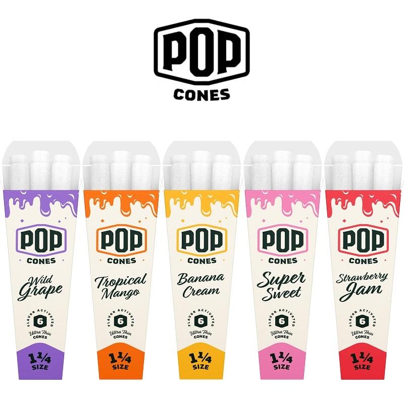 POP Cones Ultra Thin King Size 3pk – 24 / Display image