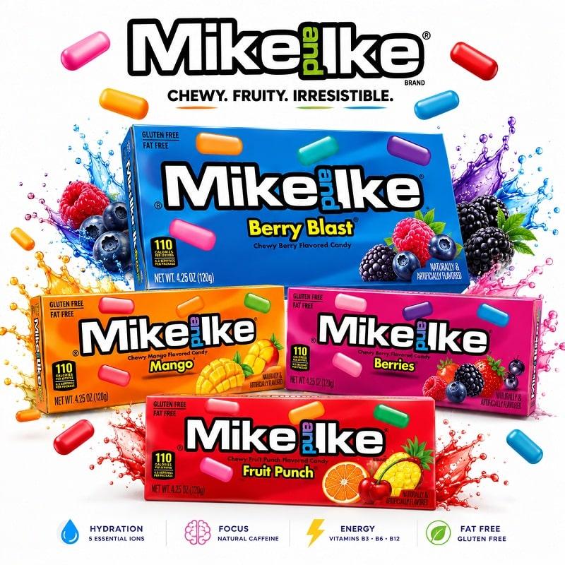 Mike & Ike / Hot Tamales 4.25oz Theater Box Candy – 12/ Display image