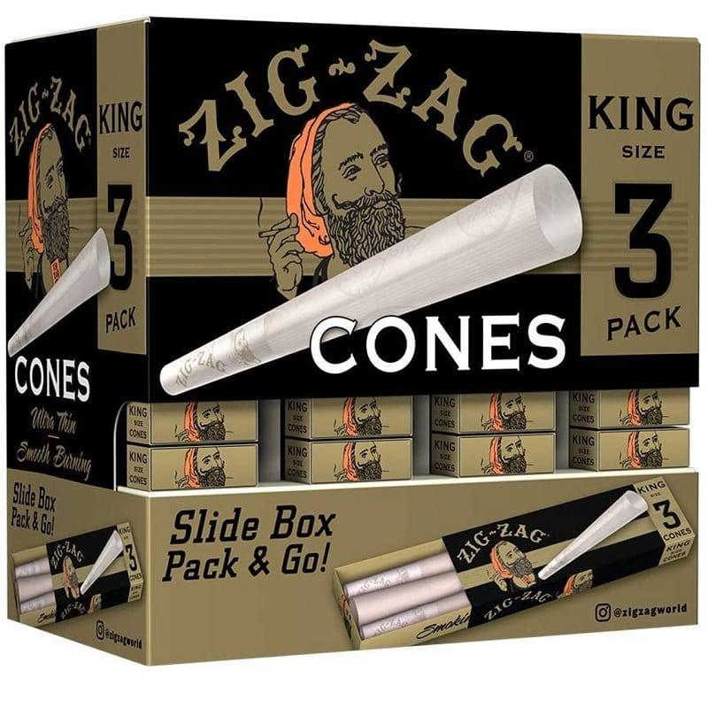 Zig-Zag® – King Size Ultra Thin Cones 3pk – 36 / Display image