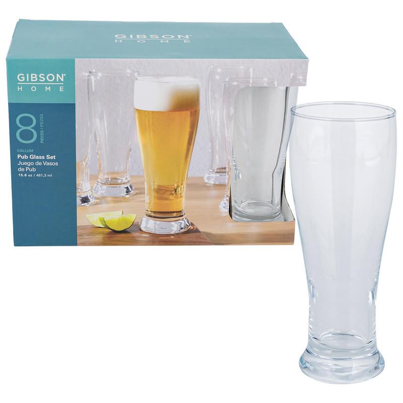 Gibson Pub Glass Set, 15.6 oz, 8 Pieces, Callum image