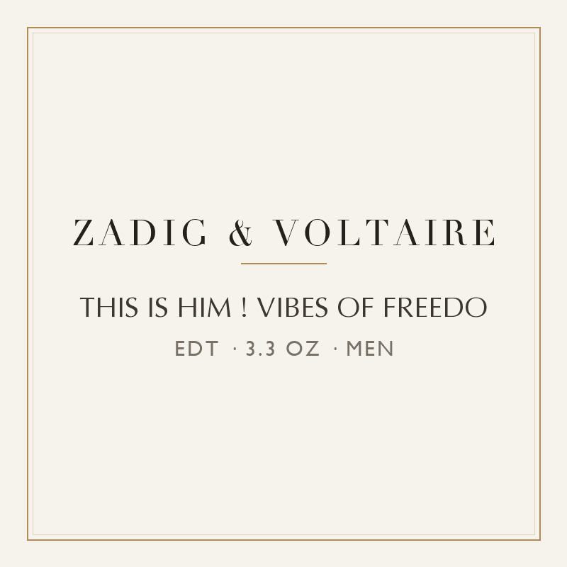 THIS IS HIM ! VIBES OF FREEDO - Zadig & Voltaire - EAU DE TOILETTE SPRAY 3.3 oz / 100 ml Men Tester image