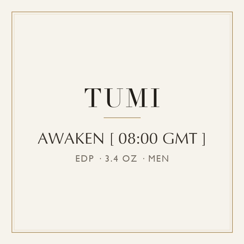 AWAKEN [ 08:00 GMT ] - TUMI - EAU DE PARFUM SPRAY 3.4 oz / 100 ML Men image