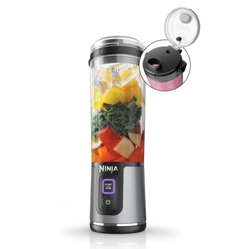 Ninja BC151BK Blast Portable Blender, Cordless, 18oz. Vessel, Personal Blender-for Shakes & Smoothies, BPA Free, Leakproof-Lid & Sip Spout, USB-C Rechargeable, Dishwasher Safe Parts, Black image
