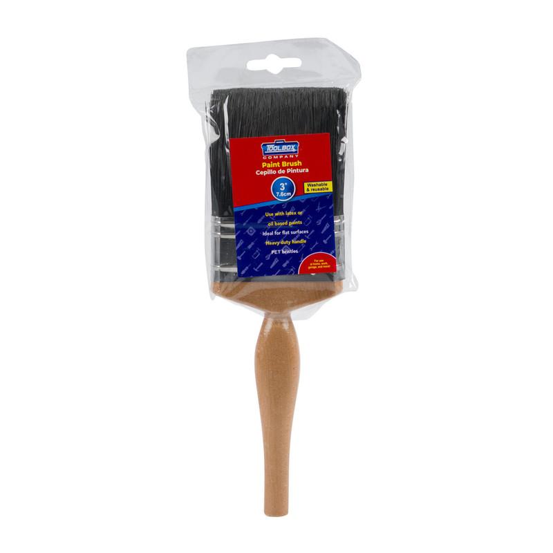 Paint Brush W/ Wooden Handle- 3" image