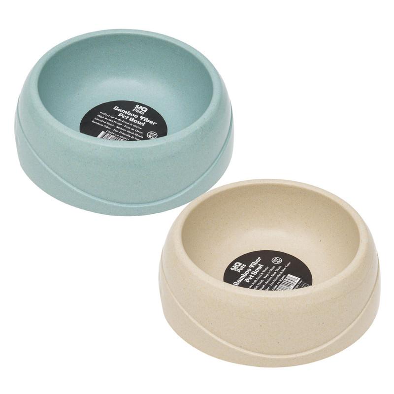 Bamboo Fiber Pet Bowl, Small, Eco Friendly, Perfect for Food and Water, Assorted Colors image