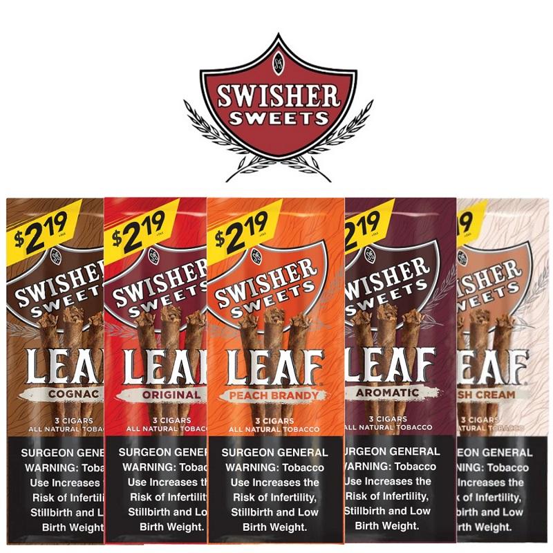 Swisher Sweets® Leaf Cigars 3 / $2.19 – 10 Pouches / Display image