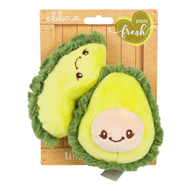 Aurora Ebba Precious Produce Avocado Rattle & Crinkle Set, 2 Pieces image