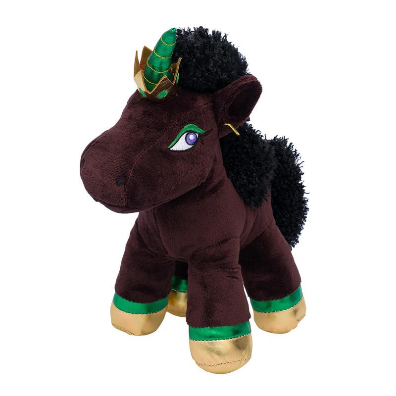 Afro Unicorn Stuffed Plush Toy 11", Magical image