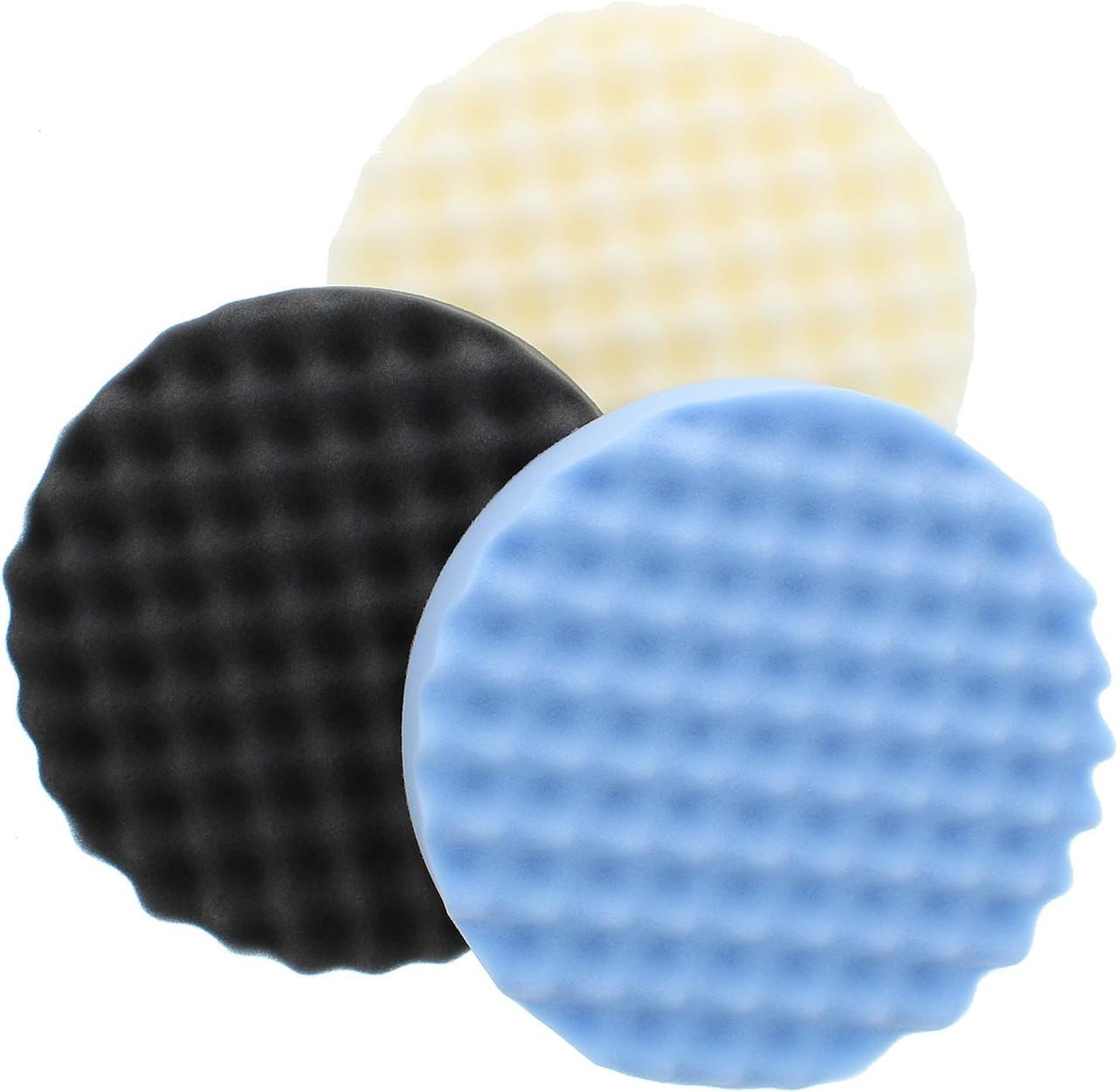 3M Perfect-It Foam Buffing Pads - Models 5723, 5725, 5733 - 8-Inch Polishing Pad for Auto Detailing, Paint Repair, Waxing, and Scratch Removal, 3 Pack image