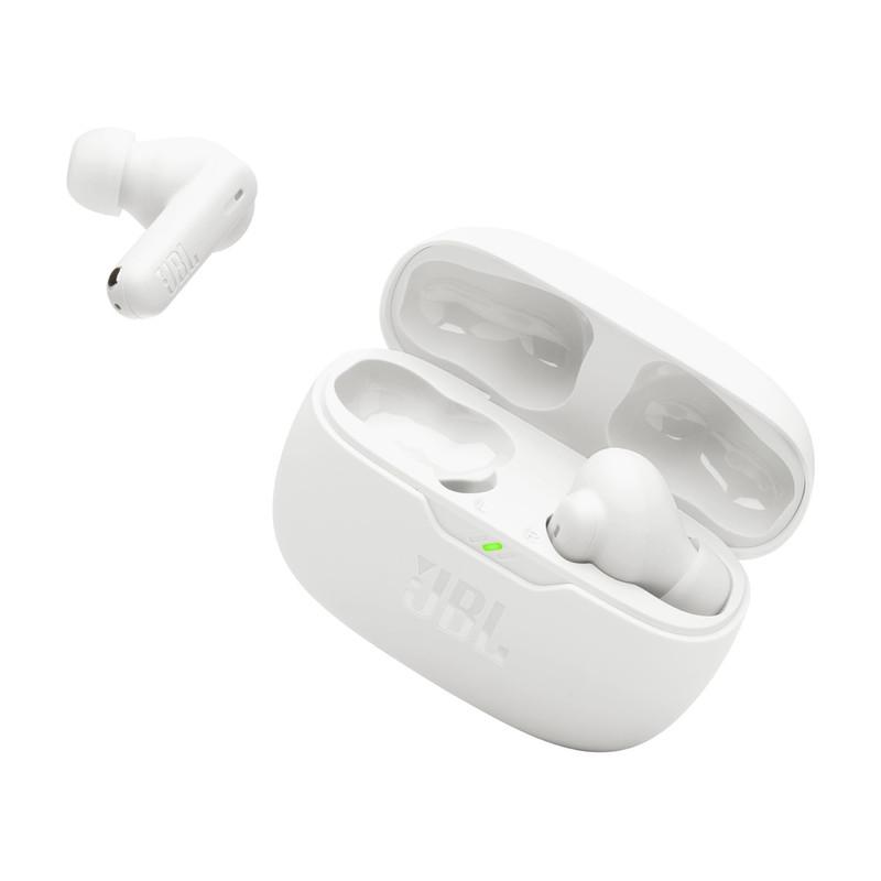 JBL Vibe Beam 2 - True Wireless Noise Cancelling Earbuds with JBL Pure Bass Sound & Smart Ambient technology, 4mics for crisp, clear calls, up to 40Hrs of Playback, IP54 Dust & Water resistant (White) image